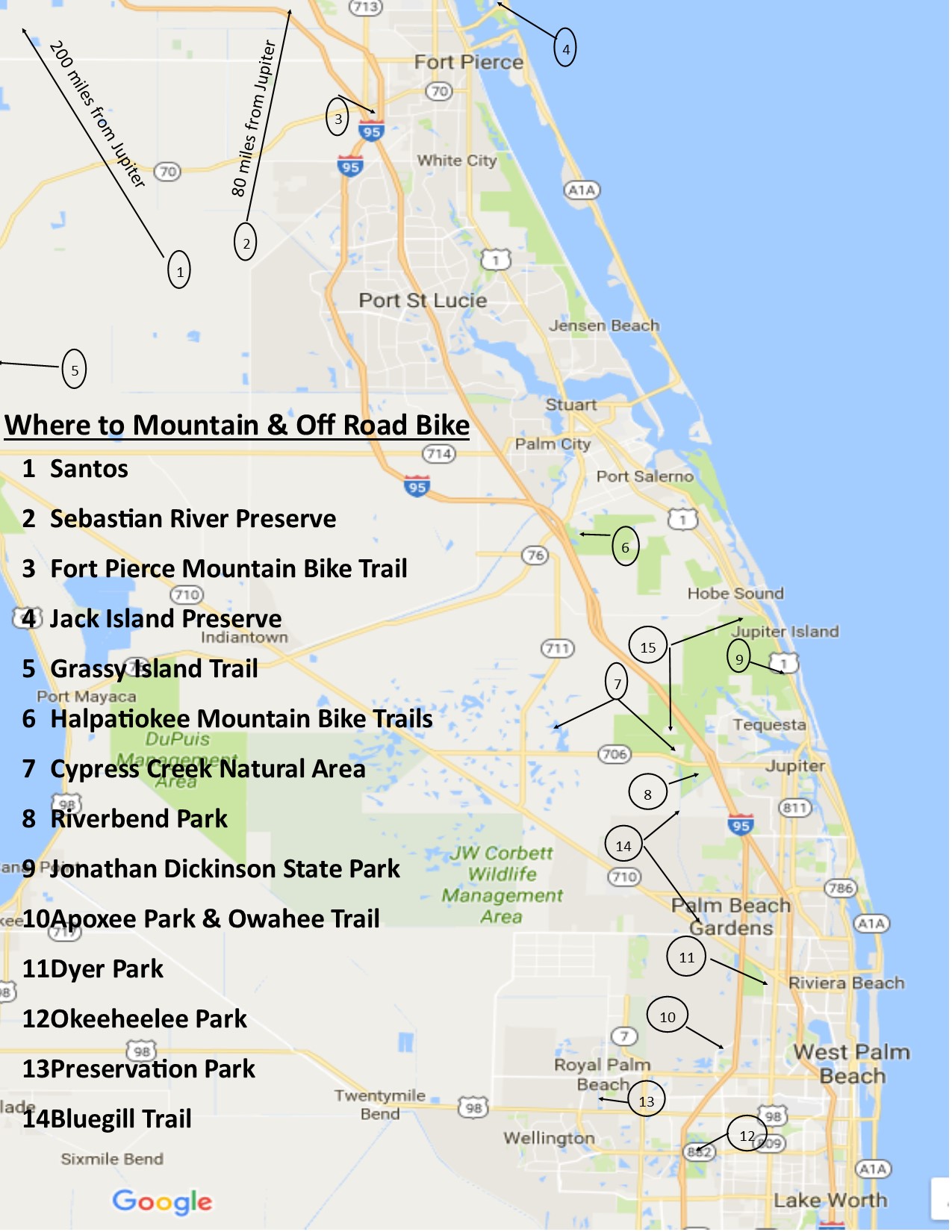 Trail location map